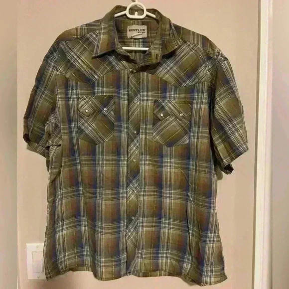 Vintage snap button shirt - Picture 1 of 3